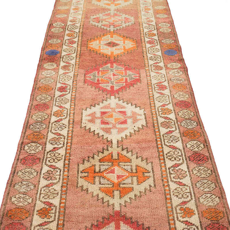 Vintage Tribal Runner Rug - 3' 1" x 13' 11" (37" x 167") - K0074195