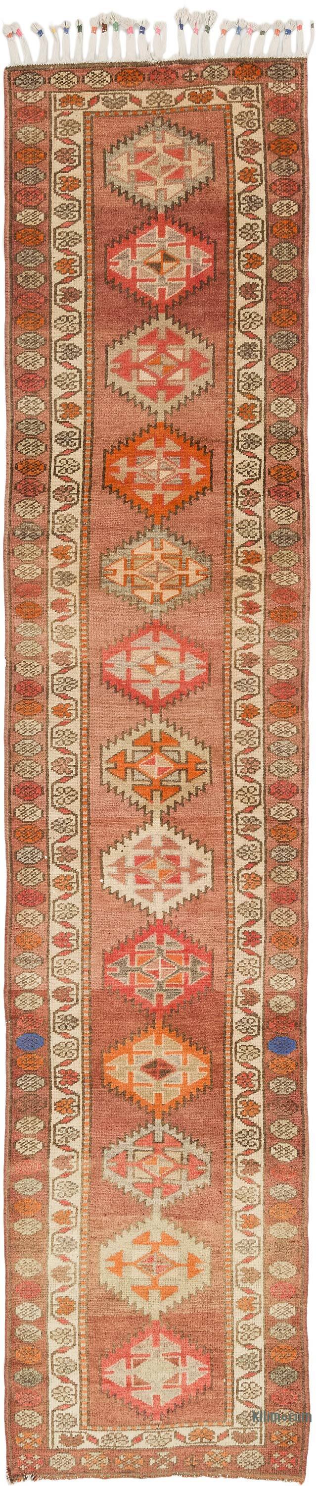 Vintage Tribal Runner Rug - 3' 1" x 13' 11" (37" x 167") - K0074195