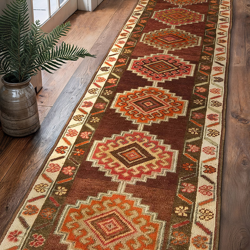 Vintage Anadolu Yolluk - 90 cm x 326 cm - K0074196