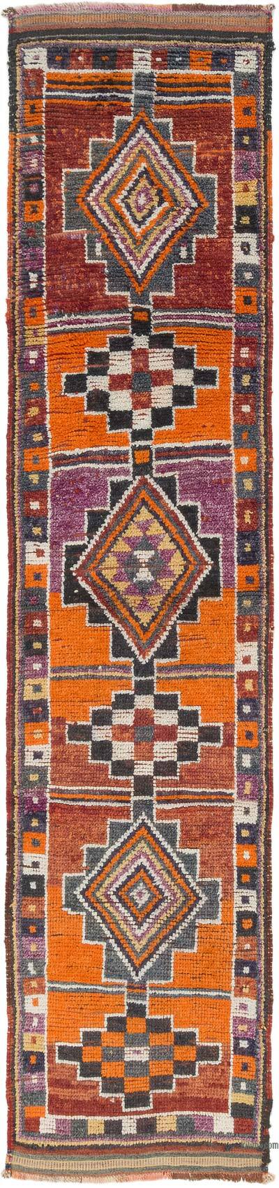 Vintage Tribal Runner Rug - 2' 7" x 11' 8" (31" x 140")