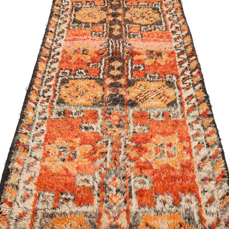 Vintage Tribal Runner Rug - 3' 1" x 11' 6" (37" x 138") - K0074203