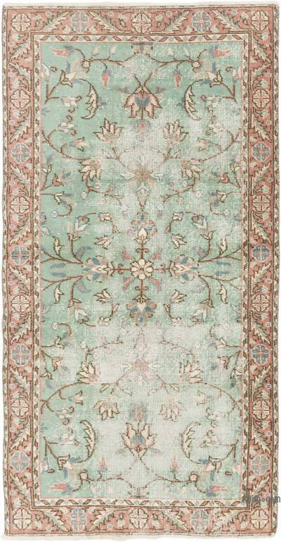 Vintage Turkish Hand-Knotted Rug - 3' 1" x 6'  (37" x 72")