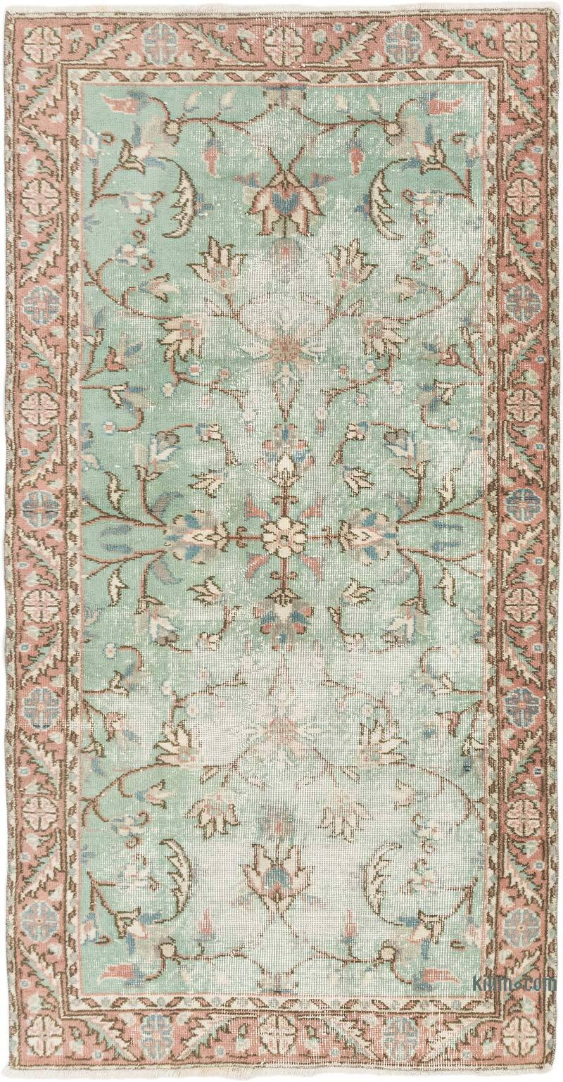 Vintage Turkish Hand-Knotted Rug - 3' 1" x 6'  (37" x 72") - K0074207