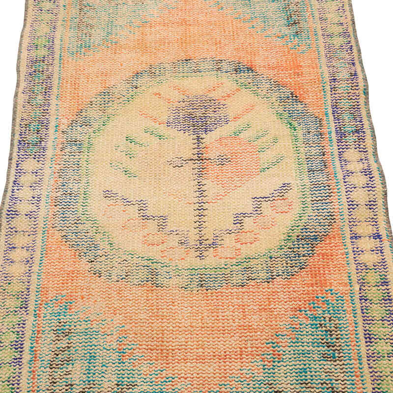El Dokuma Vintage Halı - 73 cm x 128 cm - K0074215
