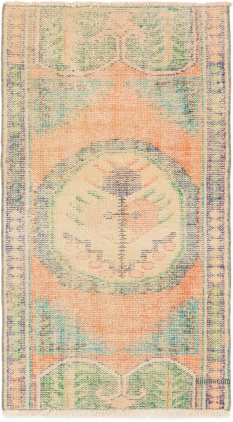 El Dokuma Vintage Halı - 73 cm x 128 cm - K0074215