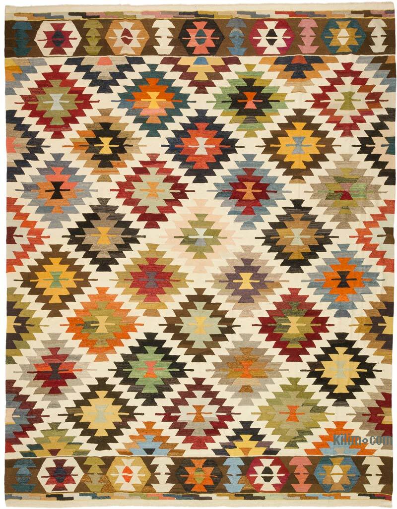 New Turkish Handwoven Kilim Rug - 10' 7" x 13' 8" (127" x 164") - K0074222