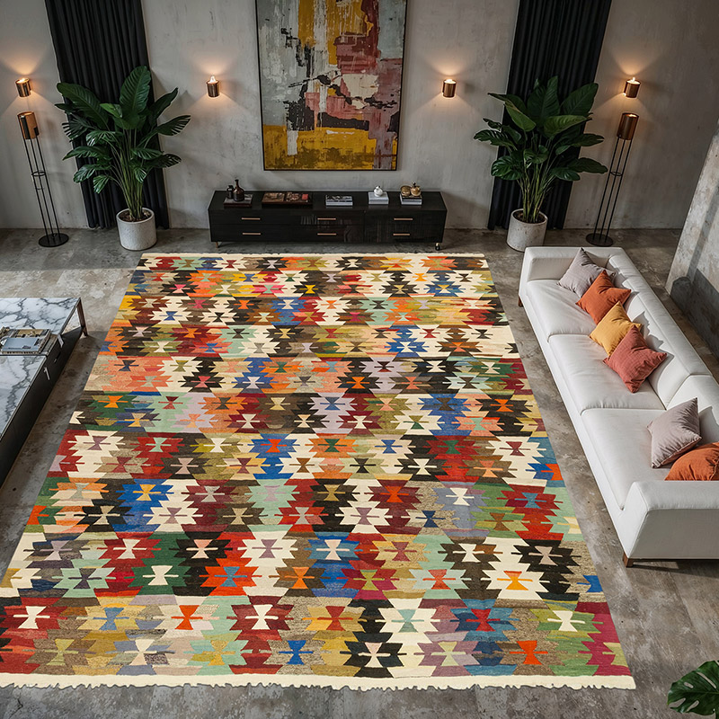 Nueva Alfombra Turca Kilim - 400 cm x 457 cm - K0074231