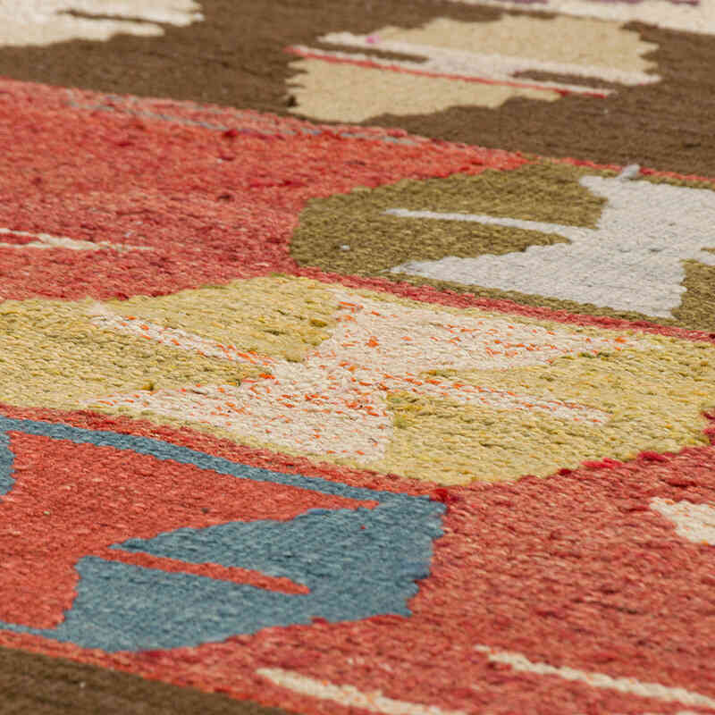New Turkish Handwoven Kilim Runner - 3' 6" x 11' 7" (42" x 139") - K0074235