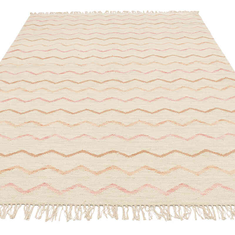 New Hand-Woven Kilim Rug - 5' 2" x 7' 10" (62" x 94") - K0074274