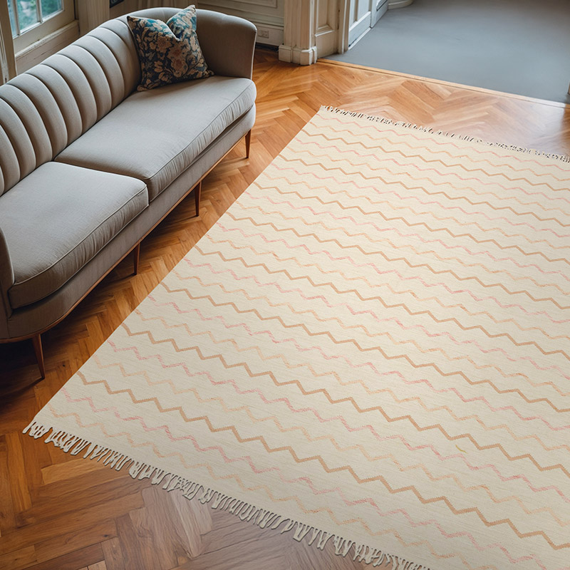 New Hand-Woven Kilim Rug - 8'  x 10'  (96" x 120") - K0074275