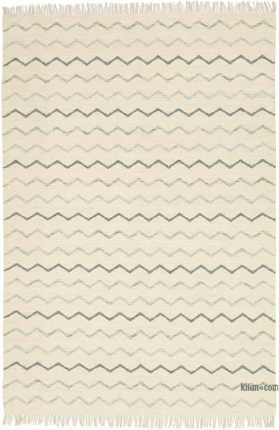 New Hand-Woven Kilim Rug - 6' 1" x 9' 1" (73" x 109")
