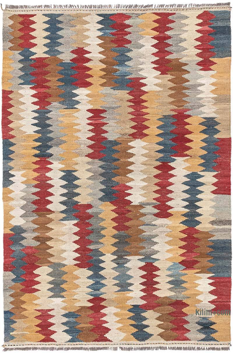 New Hand-Woven Kilim Rug - 3' 5" x 5' 1" (41" x 61") - K0074303
