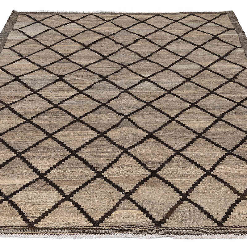 New Hand-Woven Kilim Rug - 5' 3" x 6' 8" (63" x 80") - K0074309