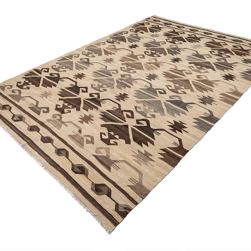New Hand-Woven Kilim Rug - 6' 8" x 9' 8" (80" x 116") - K0074312