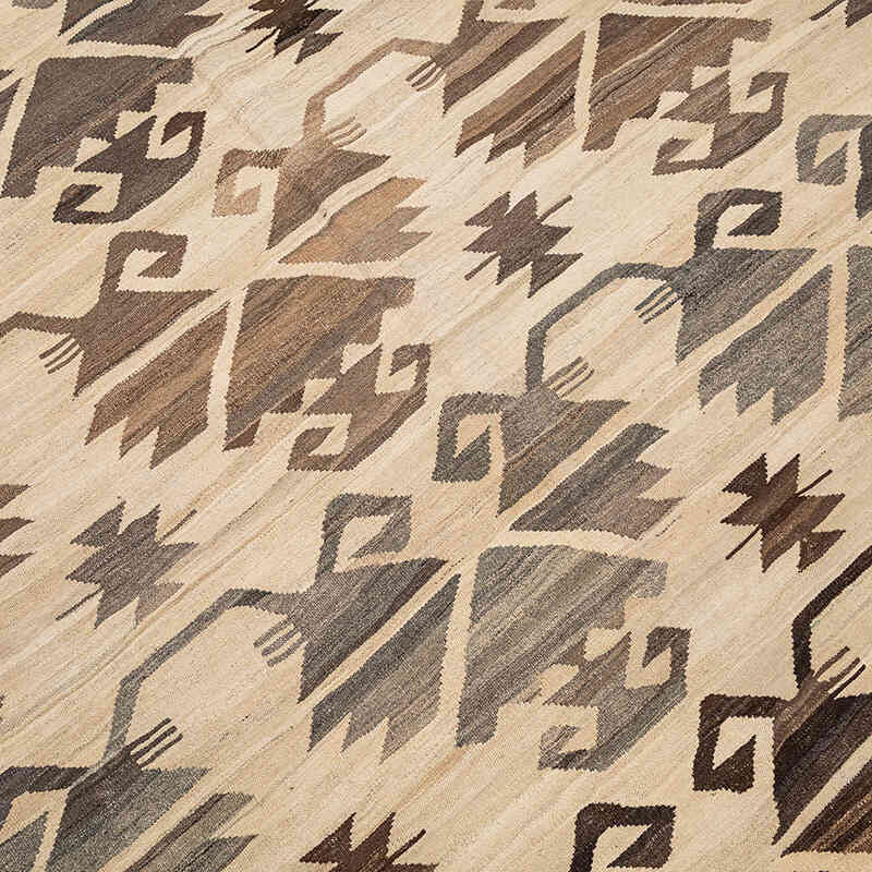 New Hand-Woven Kilim Rug - 6' 8" x 9' 8" (80" x 116") - K0074312