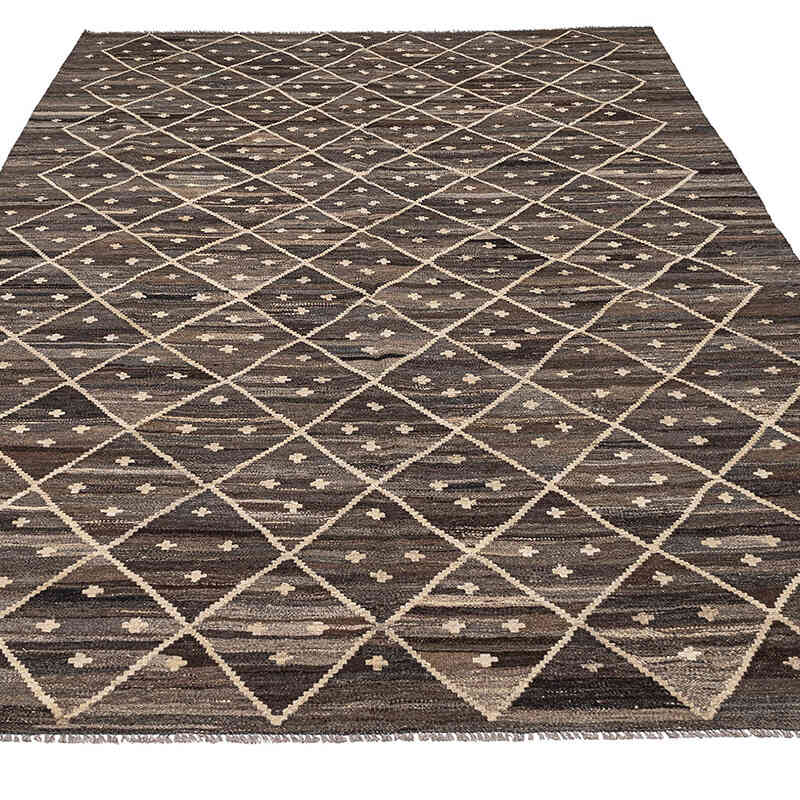 New Hand-Woven Kilim Rug - 6' 4" x 9' 9" (76" x 117") - K0074322