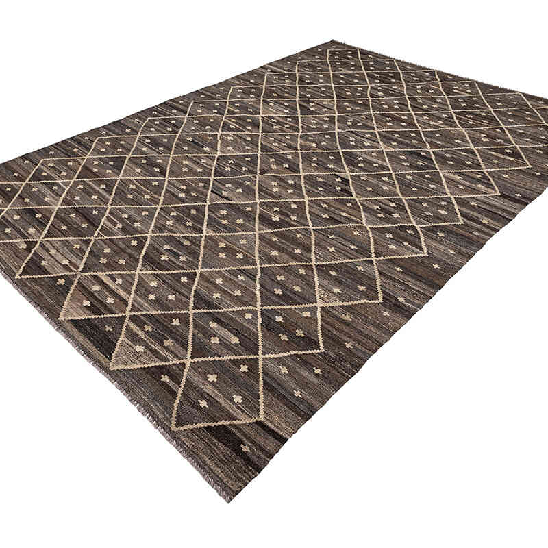 New Hand-Woven Kilim Rug - 6' 4" x 9' 9" (76" x 117") - K0074322