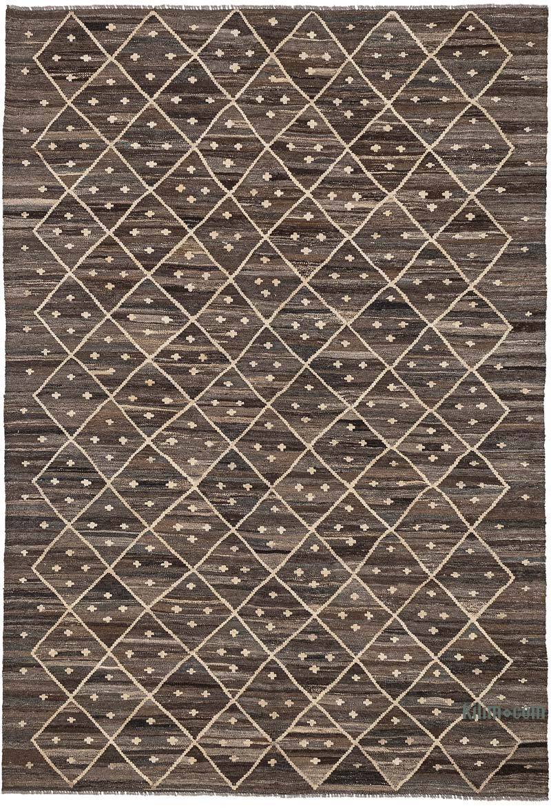 New Hand-Woven Kilim Rug - 6' 4" x 9' 9" (76" x 117") - K0074322