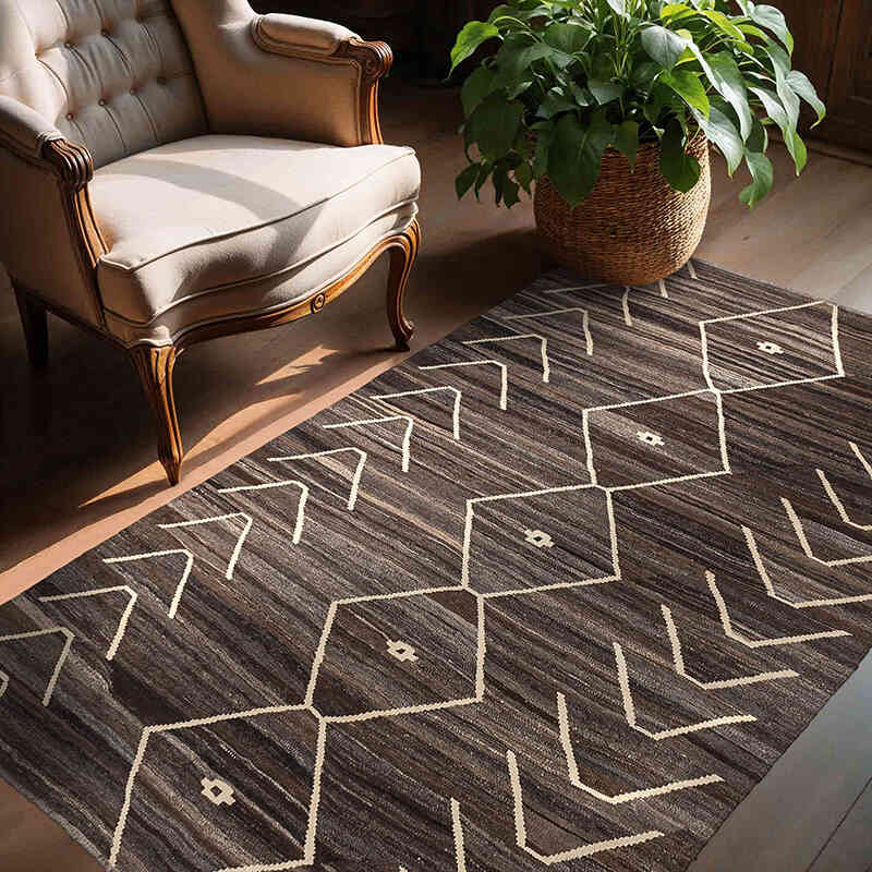 Nueva Alfombra Kilim - 145 cm x 197 cm - K0074324