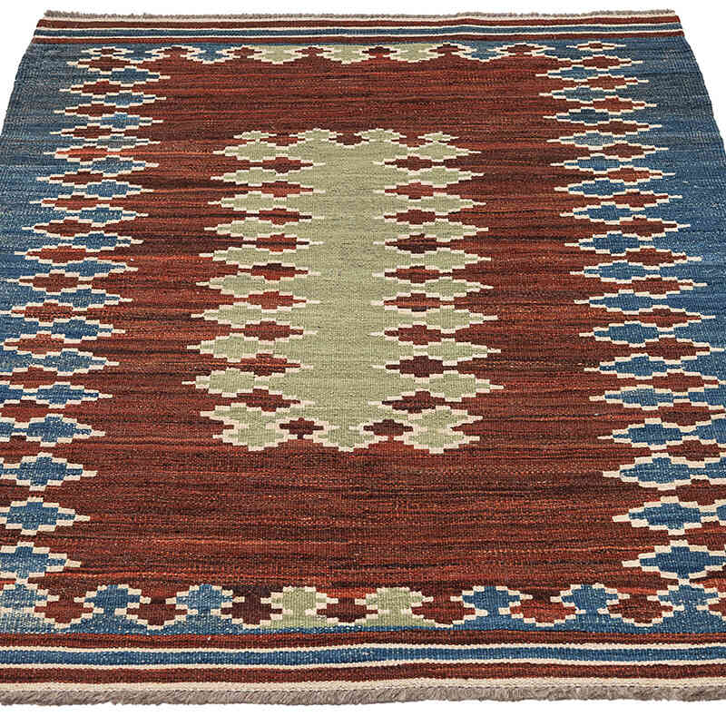 New Hand-Woven Kilim Rug - 3' 5" x 4' 10" (41" x 58") - K0074330