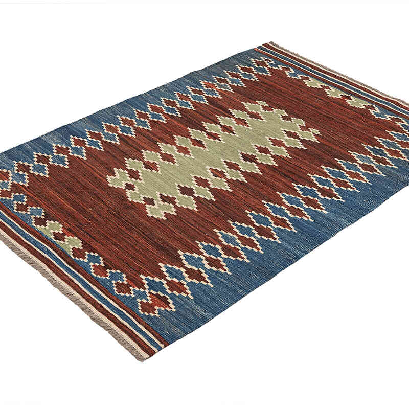 New Hand-Woven Kilim Rug - 3' 5" x 4' 10" (41" x 58") - K0074330