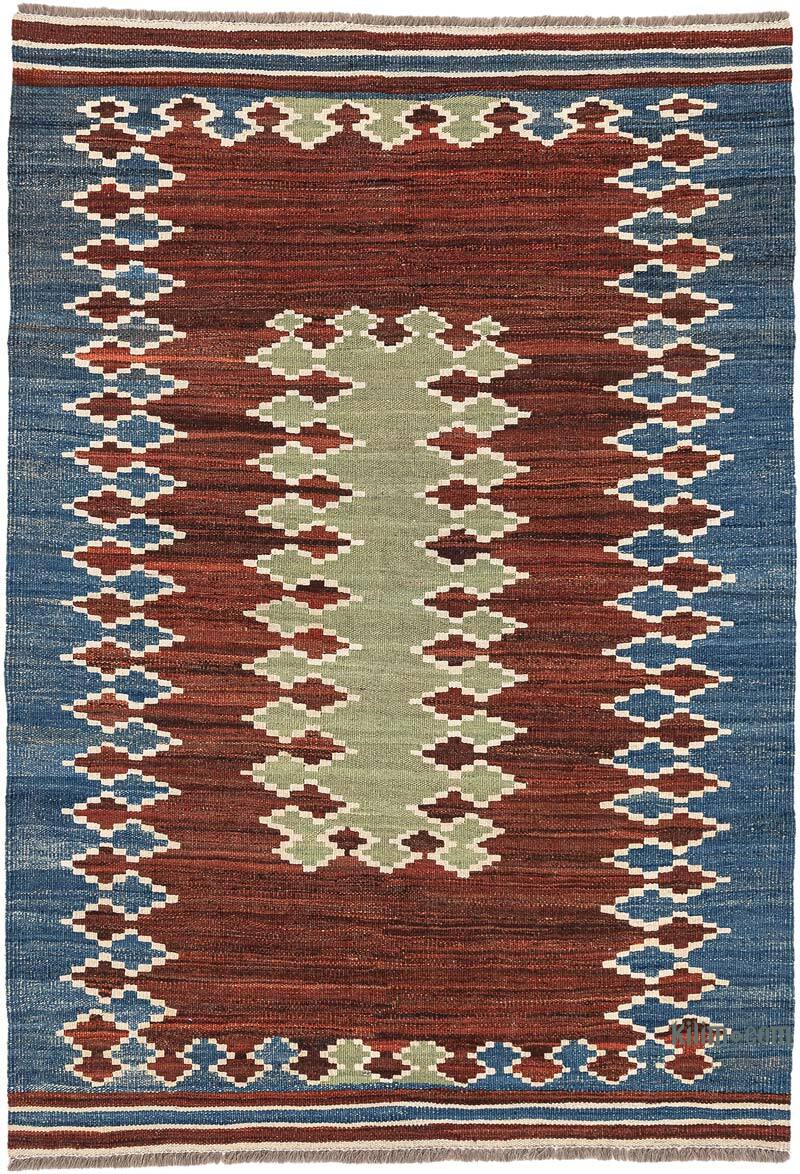 New Hand-Woven Kilim Rug - 3' 5" x 4' 10" (41" x 58") - K0074330