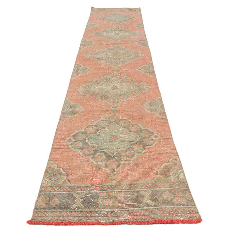 Vintage Turkish Runner Rug - 2' 3" x 11' 10" (27" x 142") - K0074352