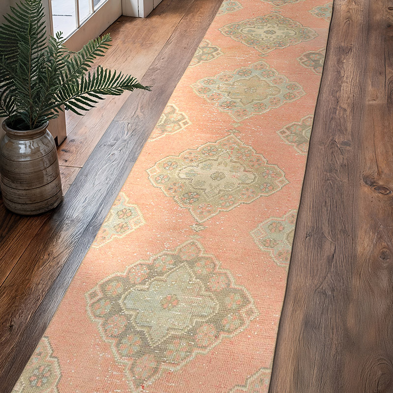 Vintage Turkish Runner Rug - 2' 3" x 11' 10" (27" x 142") - K0074352