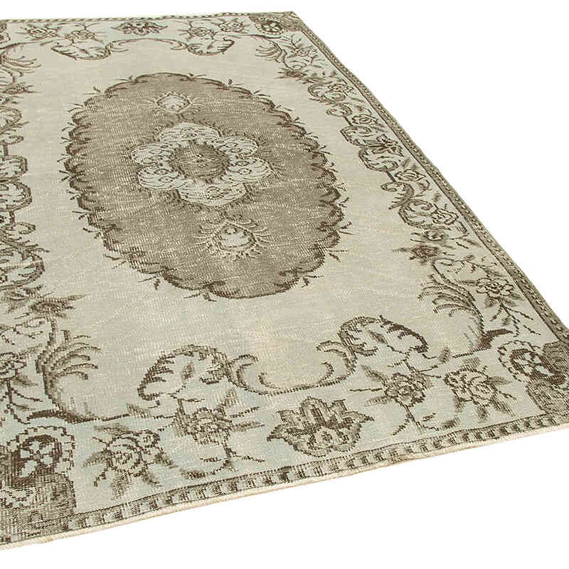 Alfombra Turca Vintage Sobre-teñida - 158 cm x 258 cm - K0074462