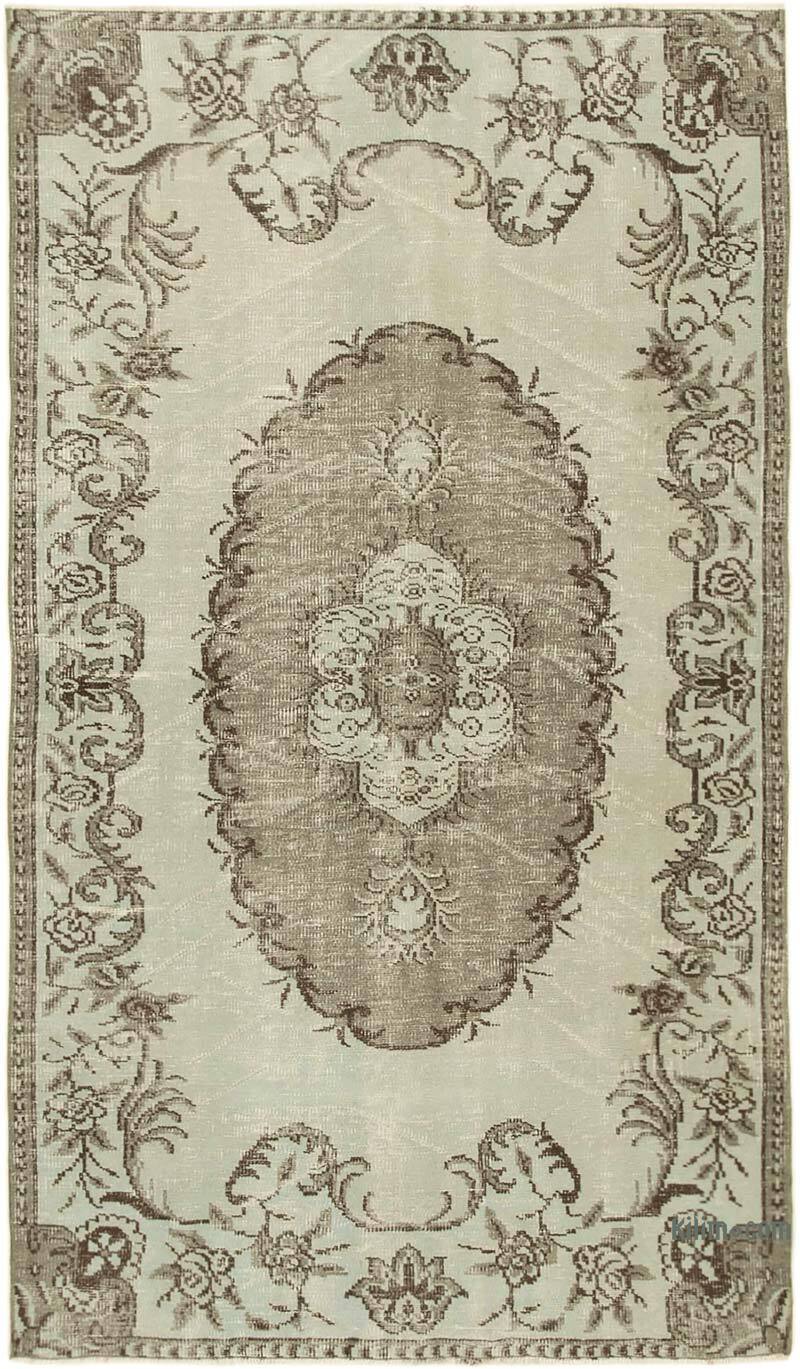 Alfombra Turca Vintage Sobre-teñida - 158 cm x 258 cm - K0074462