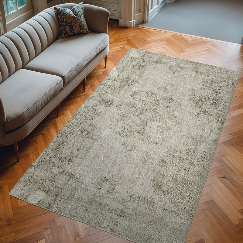 Boyalı El Dokuma Vintage Halı - 156 cm x 270 cm - K0074463