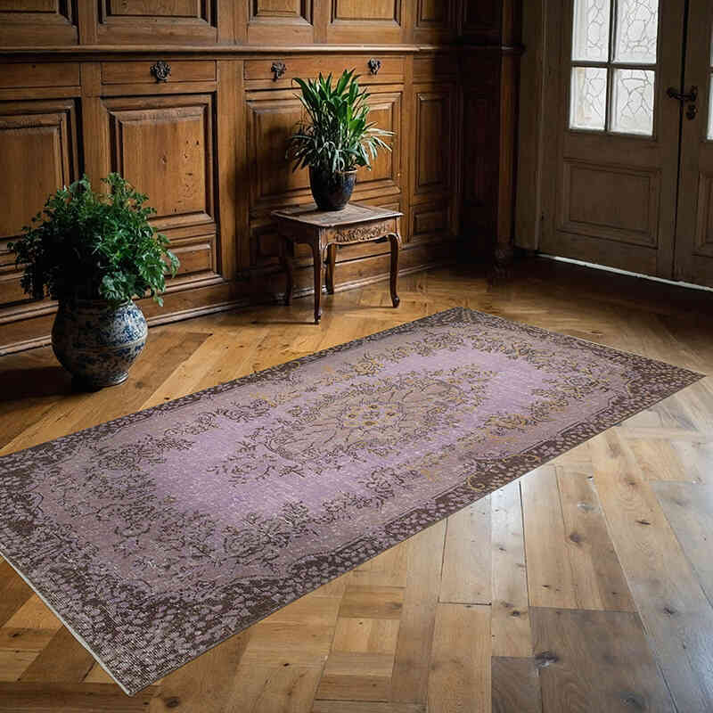 Alfombra Turca Vintage Sobre-teñida - 110 cm x 231 cm - K0074470