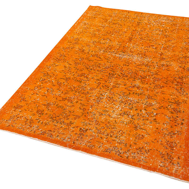 Boyalı El Dokuma Vintage Halı - 133 cm x 213 cm - K0074471