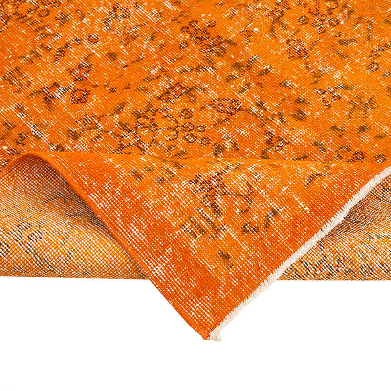 Boyalı El Dokuma Vintage Halı - 133 cm x 213 cm - K0074471