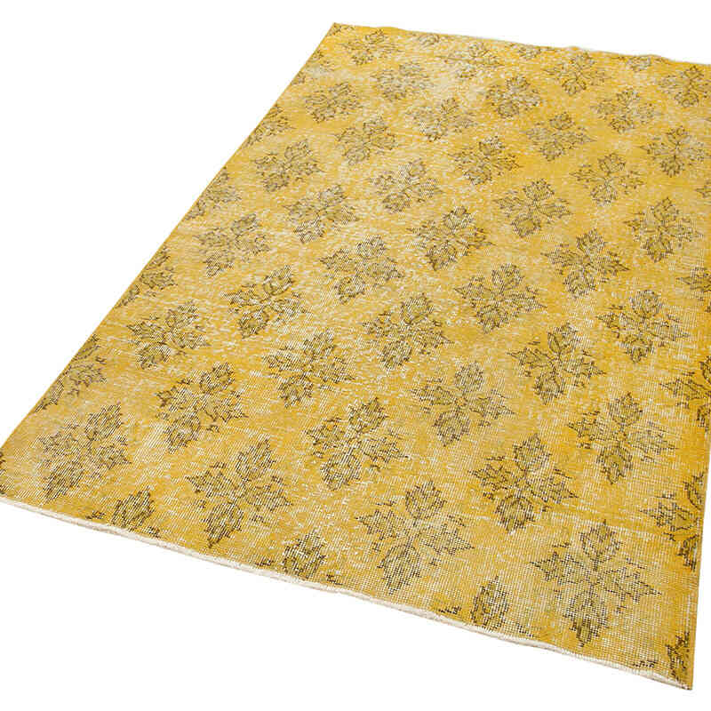 Over-dyed Vintage Hand-Knotted Turkish Rug - 3' 9" x 6' 4" (45" x 76") - K0074472