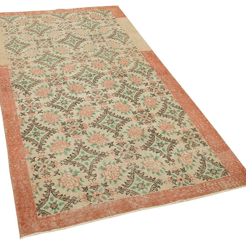 El Dokuma Vintage Halı - 106 cm x 200 cm - K0074474