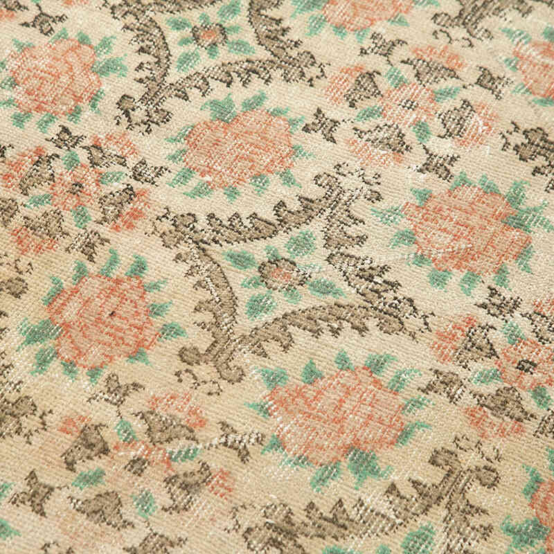 El Dokuma Vintage Halı - 106 cm x 200 cm - K0074474