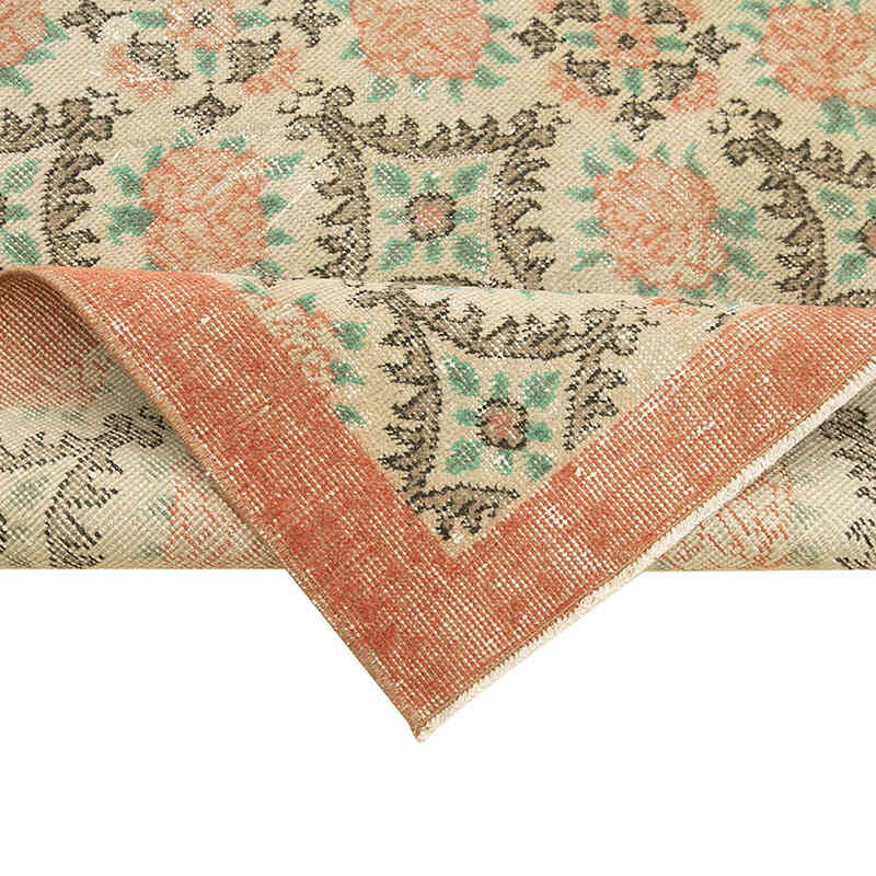 El Dokuma Vintage Halı - 106 cm x 200 cm - K0074474