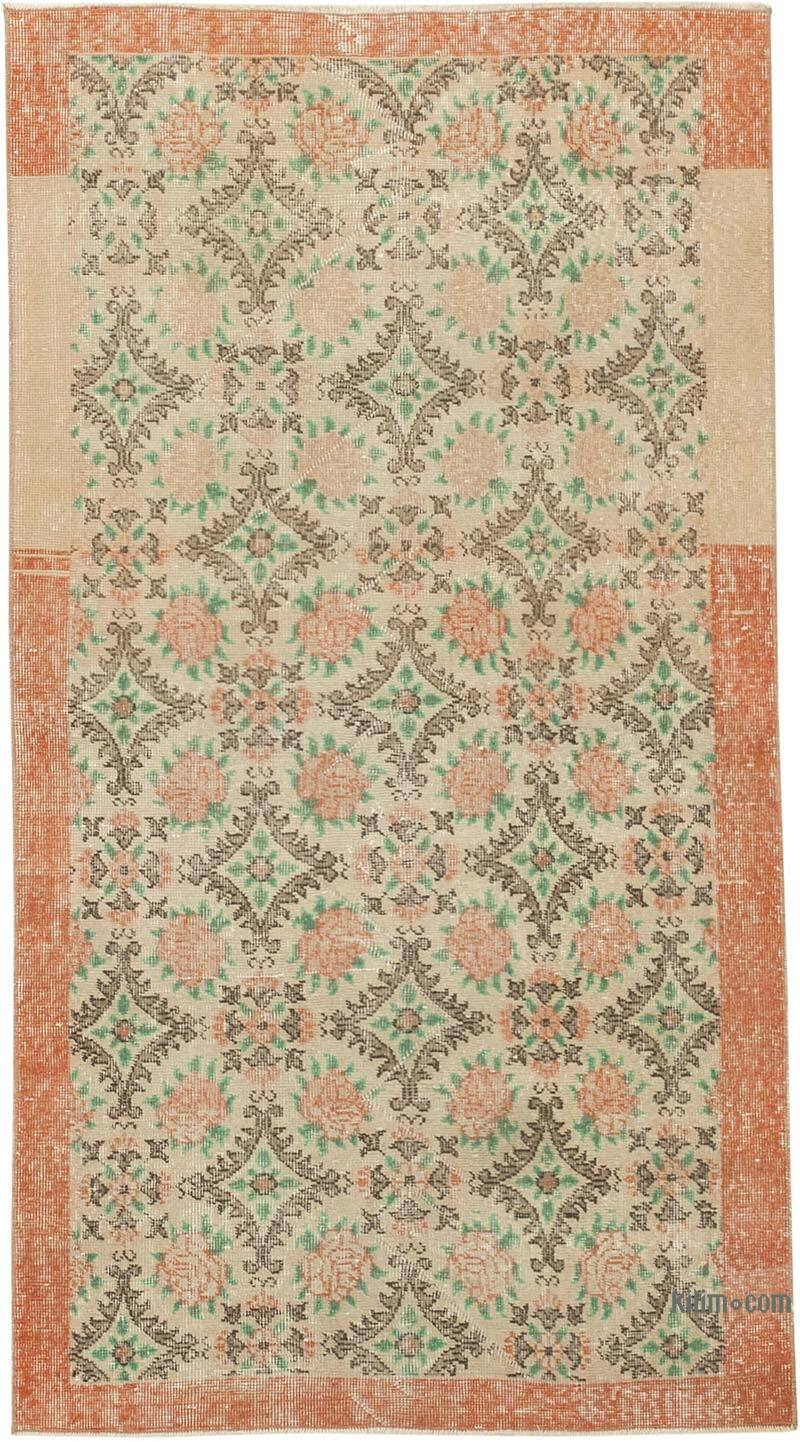 El Dokuma Vintage Halı - 106 cm x 200 cm - K0074474