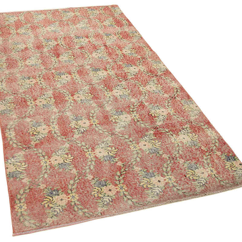 Vintage Turkish Hand-Knotted Rug - 3' 10" x 7' 3" (46" x 87") - K0074476