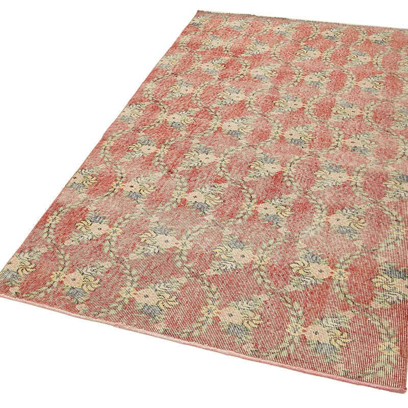Vintage Turkish Hand-Knotted Rug - 3' 10" x 7' 3" (46" x 87") - K0074476