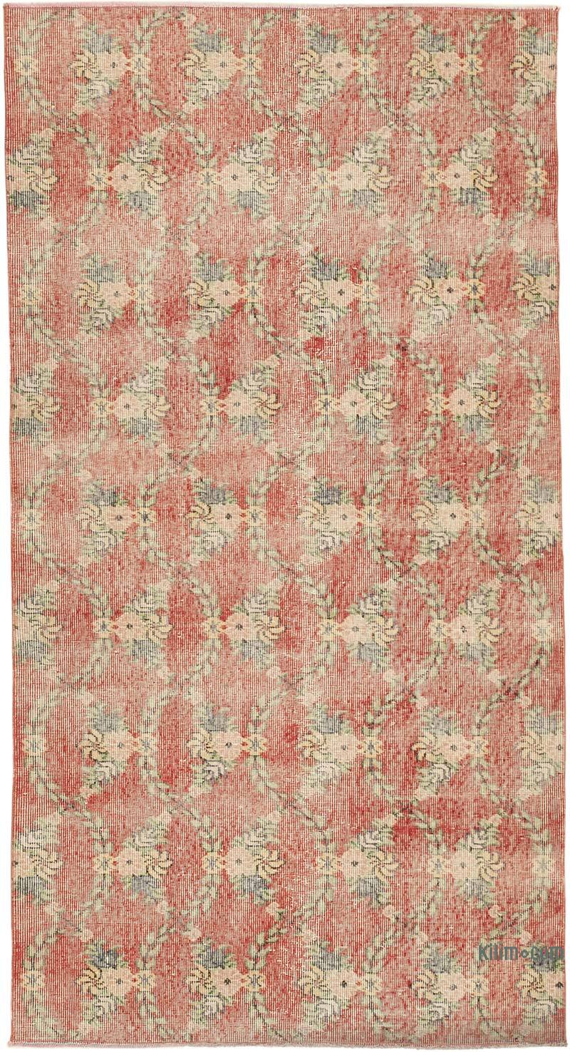 Vintage Turkish Hand-Knotted Rug - 3' 10" x 7' 3" (46" x 87") - K0074476