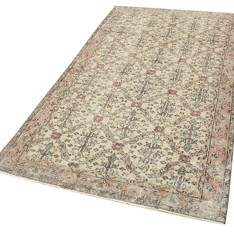 Vintage Turkish Hand-Knotted Rug - 3' 9" x 7'  (45" x 84") - K0074477