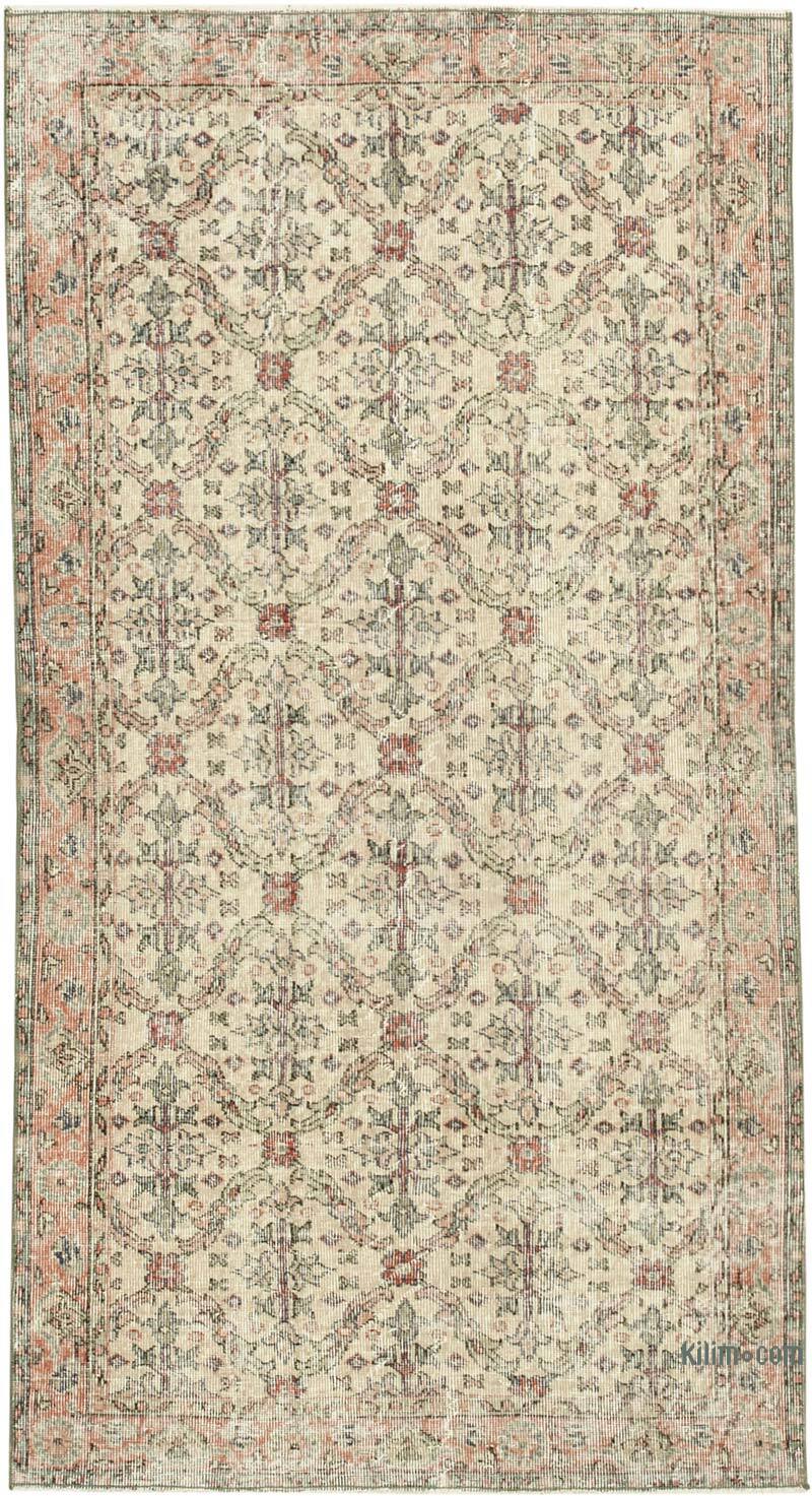 Vintage Turkish Hand-Knotted Rug - 3' 9" x 7'  (45" x 84") - K0074477