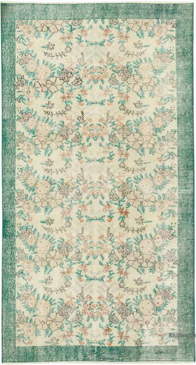 El Dokuma Vintage Halı - 114 cm x 206 cm