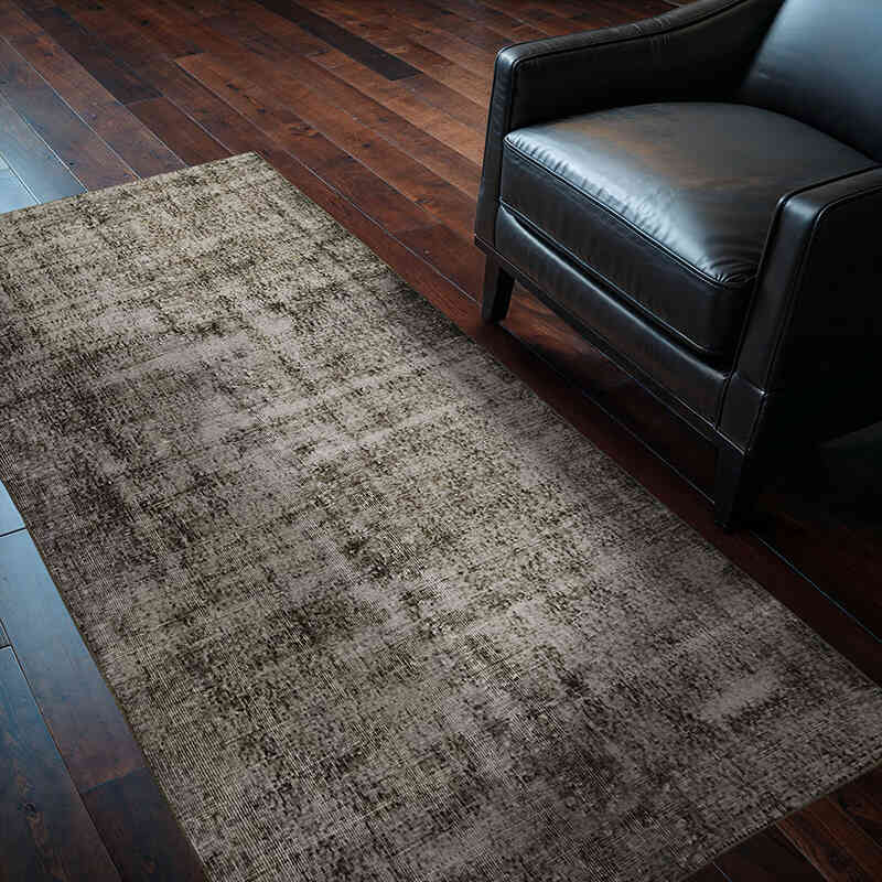 Over-dyed Vintage Hand-Knotted Turkish Rug - 3' 7" x 6' 9" (43" x 81") - K0074485