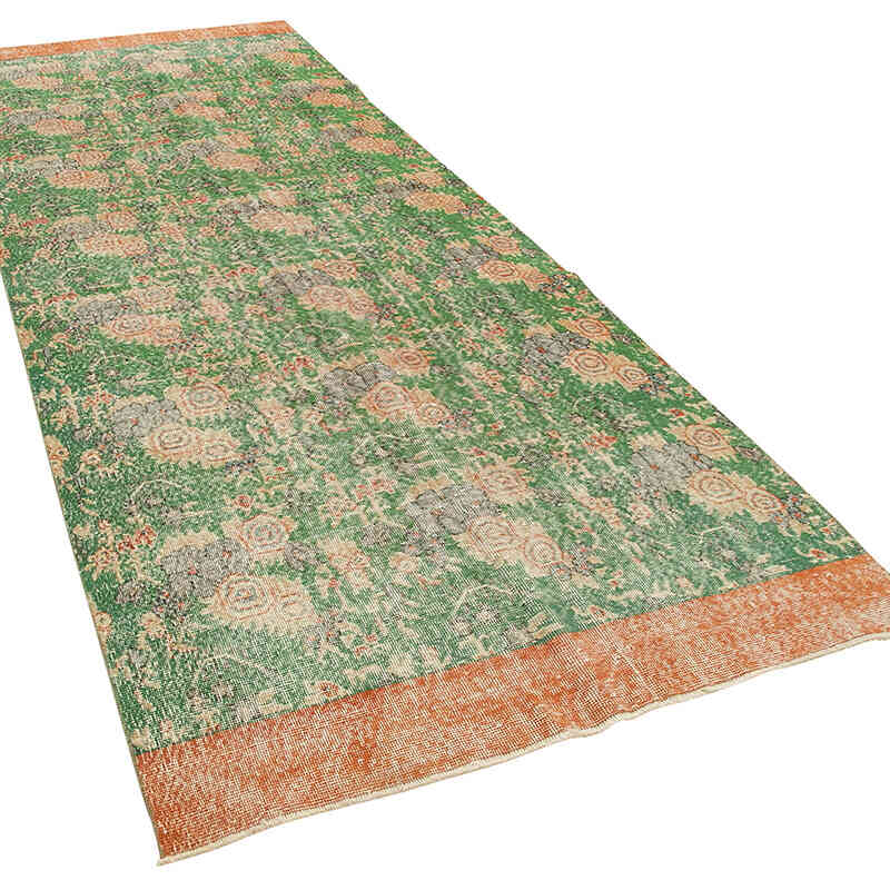 Vintage Turkish Hand-Knotted Rug - 4' 6" x 12' 9" (54" x 153") - K0074486