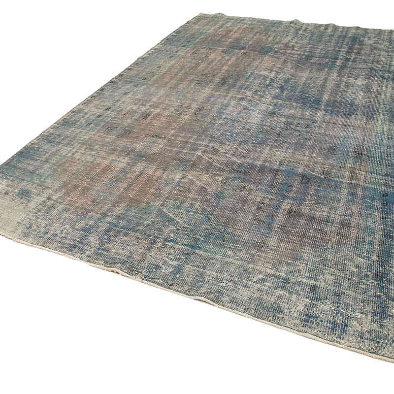 Over-dyed Vintage Hand-Knotted Turkish Rug - 7' 1" x 10' 5" (85" x 125") - K0074490