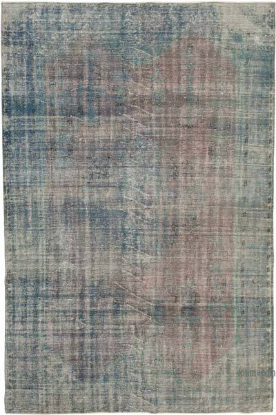 Over-dyed Vintage Hand-Knotted Turkish Rug - 7' 1" x 10' 5" (85" x 125")