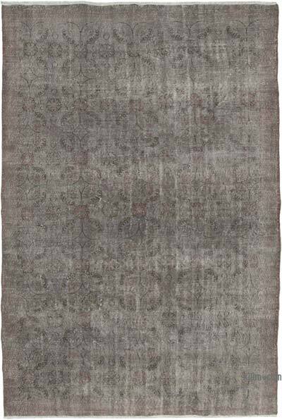 Boyalı El Dokuma Vintage Halı - 212 cm x 318 cm